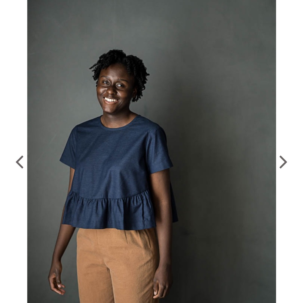 Japanese Cotton cropped top - Picture 5 of 5